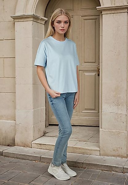 salzhaut T-Shirt LEEV Damen Oversized Endlich wieder Sommer! bequemes T-Shi günstig online kaufen