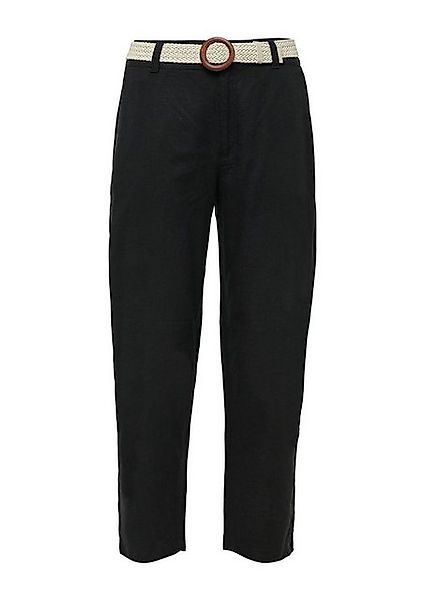 s.Oliver Stoffhose – luftige Sommerhose mit Barrel Leg - Cropped Chinohose günstig online kaufen