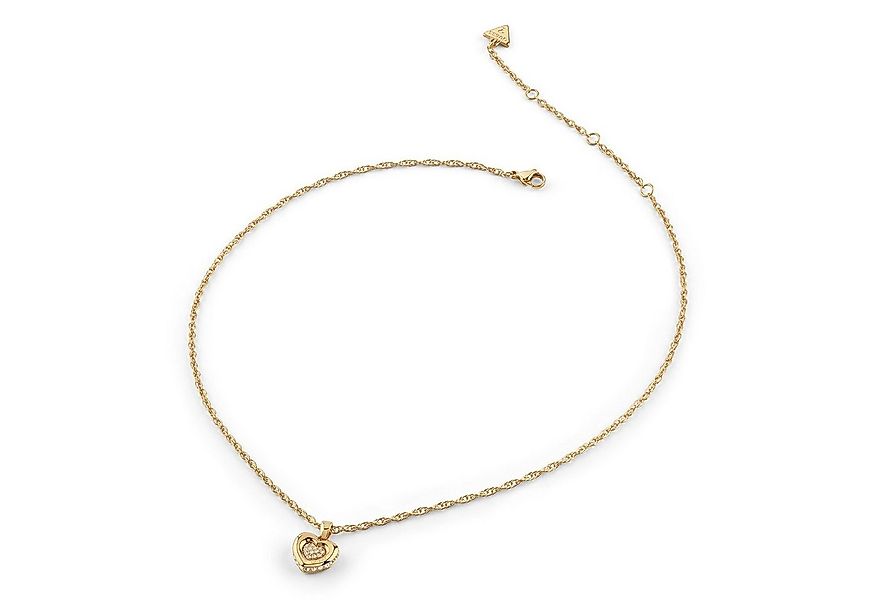 Guess Kette mit Anhänger Damen-Halskette mit Herz Goldfarben günstig online kaufen