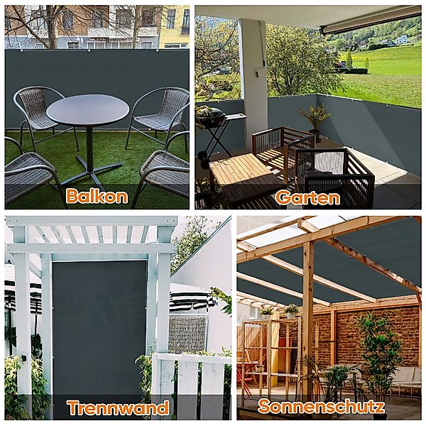 Sekey Balkonsichtschutz Sichtschutz Balkon ohne Bohren günstig online kaufen