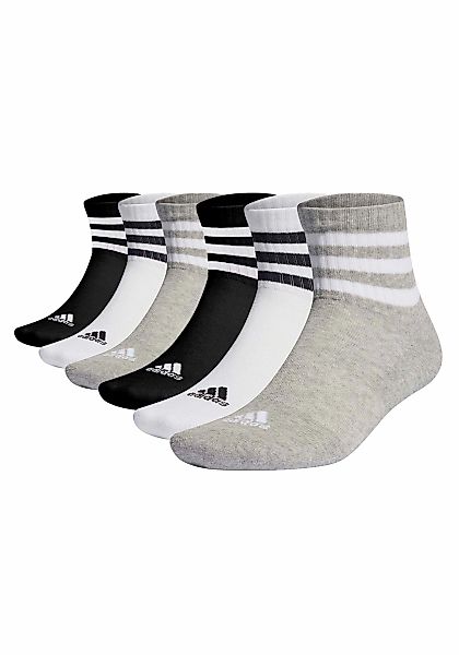 adidas Originals Kurzsocken "Socken 3-Stripes Cushioned Sportswear Mid-Cut günstig online kaufen