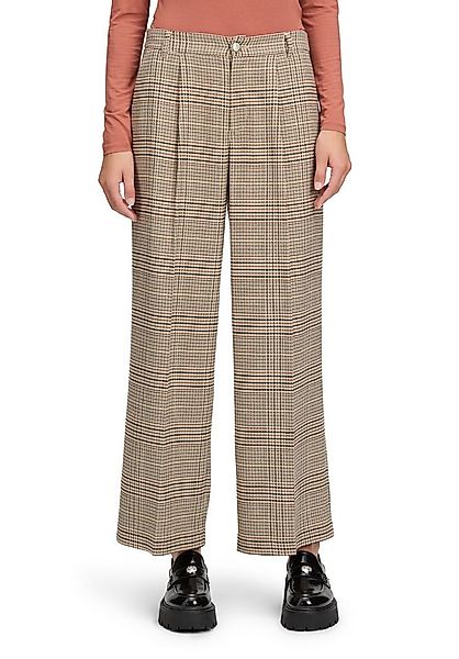 Cartoon Bundfaltenhose Damen Karo-Hose mit Bundfalten günstig online kaufen