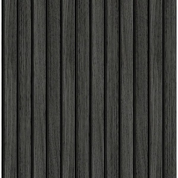 Easy Decor Vliestapete Holz Effekt 10 m x 52 cm Dunkelgrau FSC® günstig online kaufen
