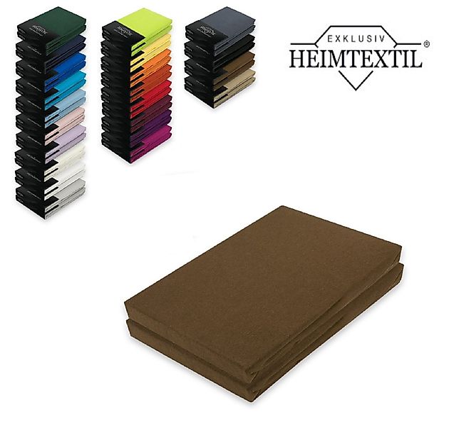 EXKLUSIV HEIMTEXTIL Spannbettlaken Doppelpack Marke Jersey günstig online kaufen