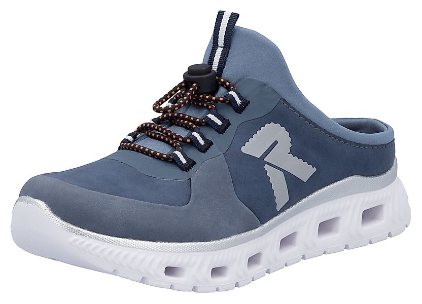 RIEKER Sport Clog, Schlupfschuh, Sabot, Sneaker mit aufgesetztem Schnellver günstig online kaufen