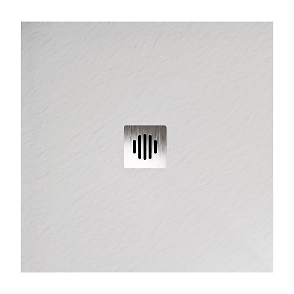 AICA 90 x 90cm Quadrat Duschtasse Weiß Schiefereffekt Duschwanne Für Duschk günstig online kaufen