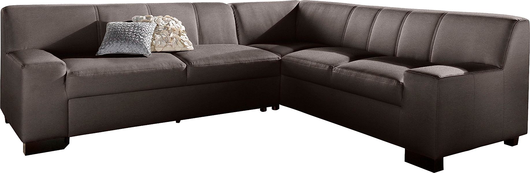 DOMO collection Ecksofa »Norma, moderne Armlehnen, zeitlos und elegant, Bre günstig online kaufen