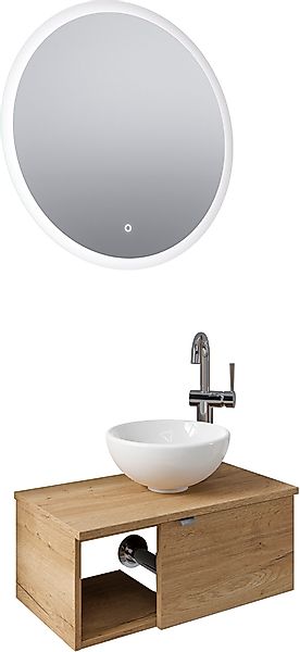 Saphir Badmöbel-Set "Serie 6915", (4 St.), Gäste-Bad, 70 cm breit, mit LED- günstig online kaufen