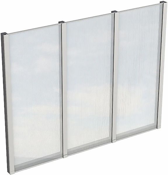 Skanholz Carport-Seitenwand m. Polycarbonat, freistehend günstig online kaufen