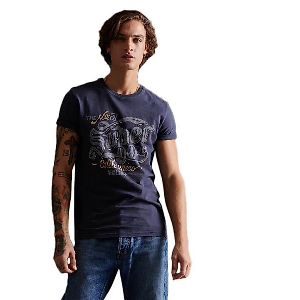 Superdry Workwear Rising Sun Kurzarm T-shirt S Lauren Navy günstig online kaufen