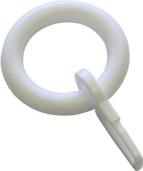 GARDINIA Gardinenring mit Faltenlegehaken, (10-St), Serie Vitragestangen/Ca günstig online kaufen