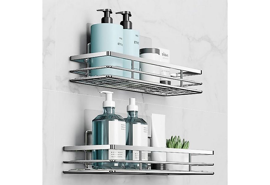 LuxusKollektion Badaccessoire-Set Duschablage Ohne Bo(h)ren mit 2 Klebefläc günstig online kaufen