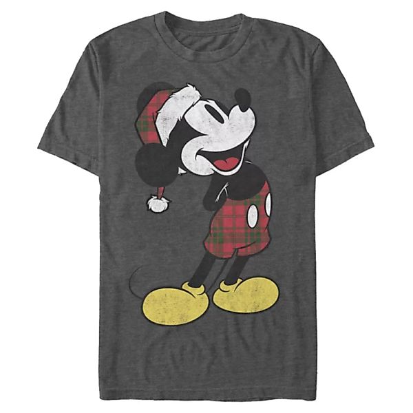 Disney - Micky Maus - Micky Maus Plaid Mickey - Männer T-Shirt günstig online kaufen