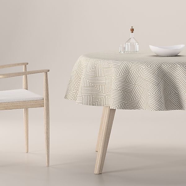 Runde Tischdecke, beige-creme, Sunny (143-44) günstig online kaufen