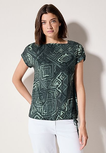 CECIL Print-Shirt mit Tunnelzug am Saum günstig online kaufen
