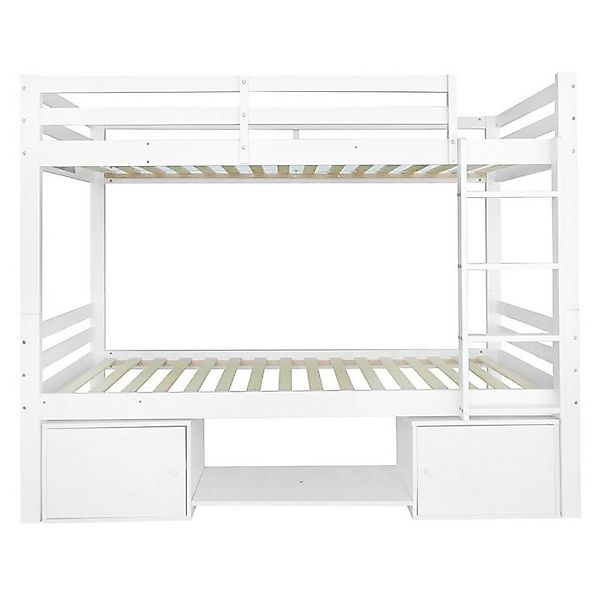 Gotagee Etagenbett Kinderbett 90x200 cm Schließfächer Jugendbett Einzelbett günstig online kaufen