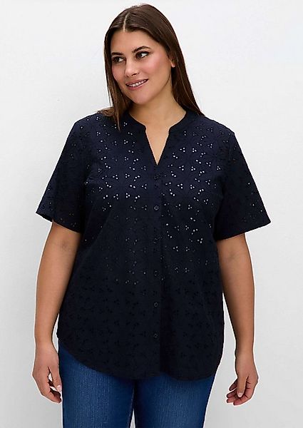 Sheego Klassische Bluse Kurzarm-Bluse Kurzarm günstig online kaufen