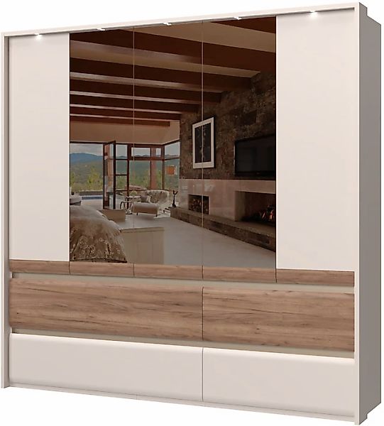 OTTO home Kleiderschrank "Invictus, UV lackiert, FSC-zertifiziert, grifflos günstig online kaufen