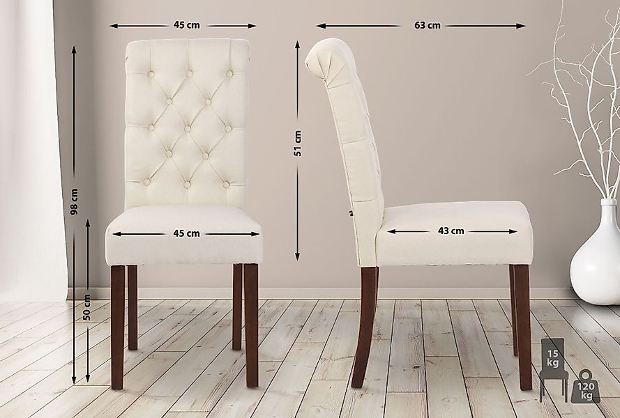 CLP Esszimmerstuhl LISBURN (2er Set), mit günstig online kaufen