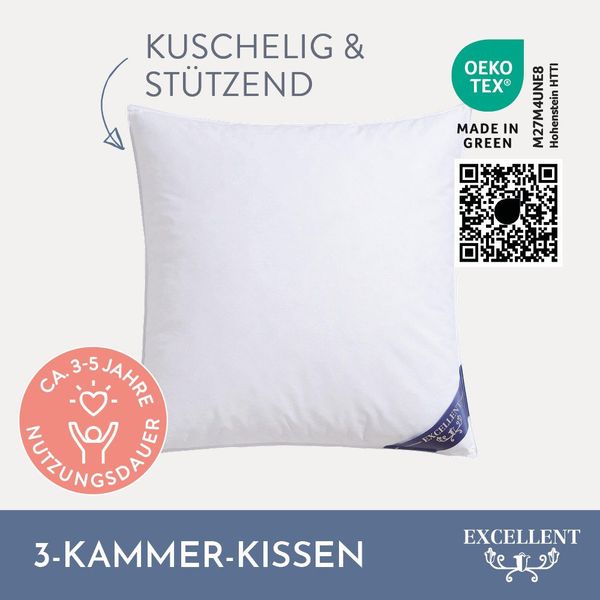 Excellent 3-Kammer-Kopfkissen Venedig, 3-Kammer-Kopfkissen Größenauswahl 40 günstig online kaufen
