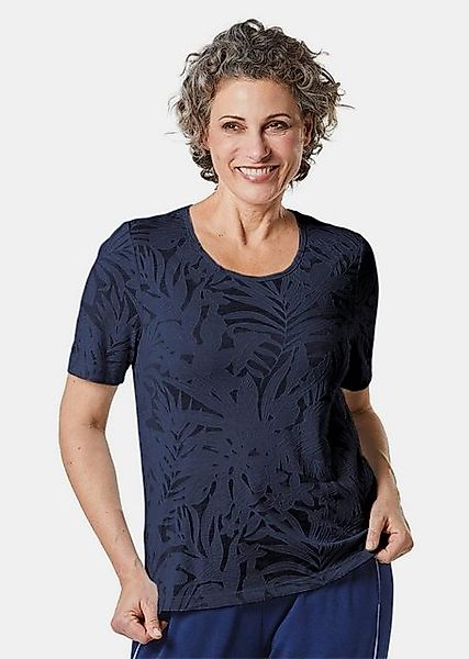 GOLDNER T-Shirt T-Shirt mit Ausbrenneroptik günstig online kaufen
