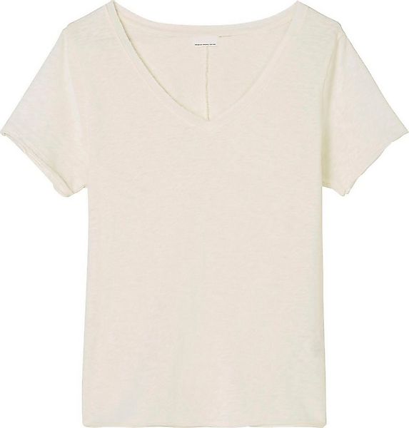 Marc O'Polo DENIM T-Shirt mit abgerundetem V-Neck günstig online kaufen