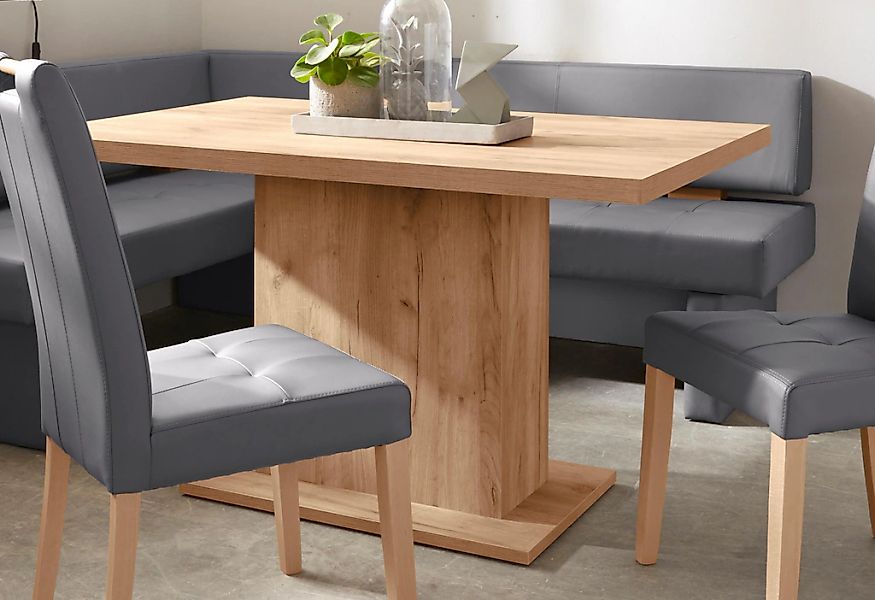 Home affaire Säulen-Esstisch "Cross" Breite 136 cm günstig online kaufen