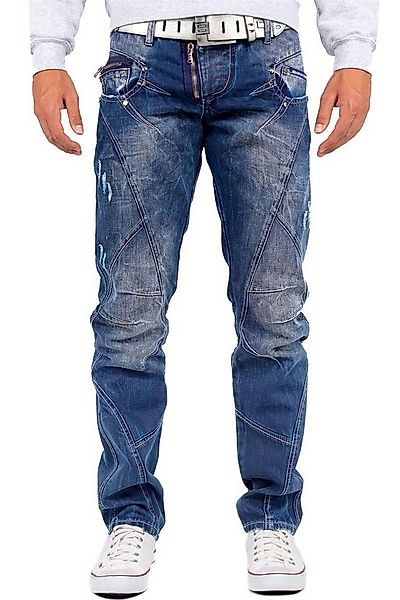 Cipo & Baxx 5-Pocket-Jeans Herren Regular Fit Jeans Stonewashed BA-C0768 Bl günstig online kaufen