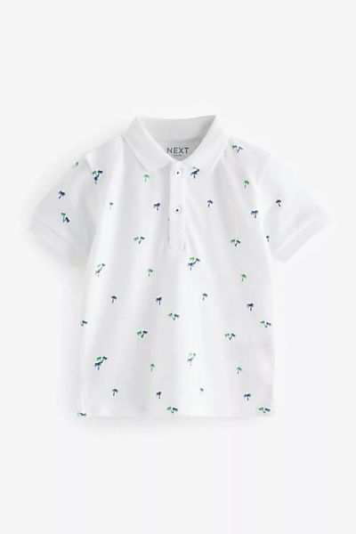 Next Poloshirt Kurzärmeliges Polohemd mit durchgehendem Print (1-tlg) günstig online kaufen