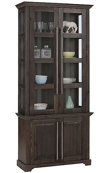 Home affaire Vitrine Meliss aus massiver günstig online kaufen