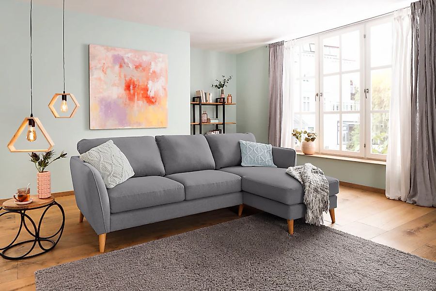 Home affaire Ecksofa "MARSEILLE (242/152cm),L-Form, Rec. rechts/links", Mas günstig online kaufen