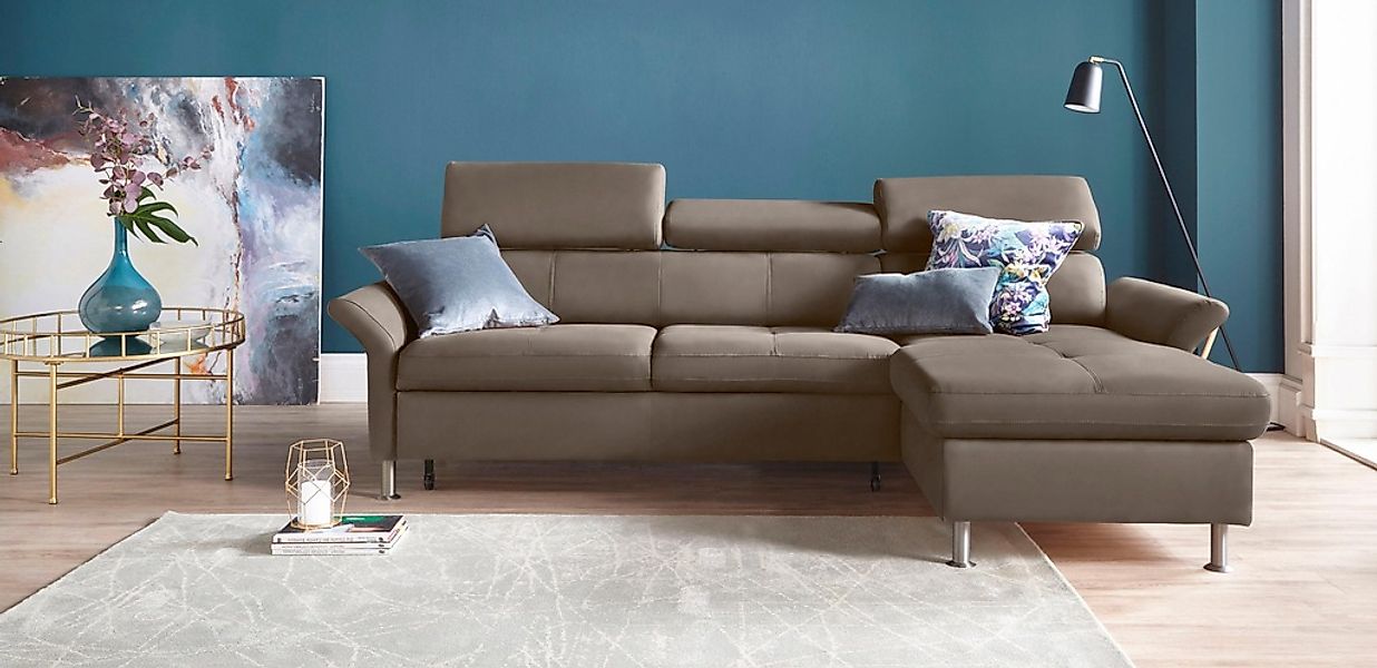 exxpo - sofa fashion Ecksofa "Maretto, bequem & komfortabel, bodenfrei, Bre günstig online kaufen
