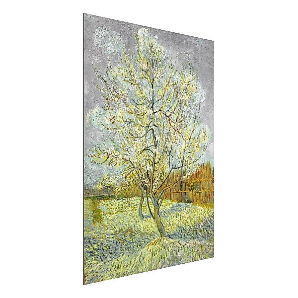 Alu-Dibond Bild Kunstdruck - Hochformat Vincent van Gogh - Pfirsichbaum ros günstig online kaufen