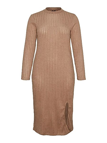 VERO MODA Geripptes Kleid Damen Grau günstig online kaufen