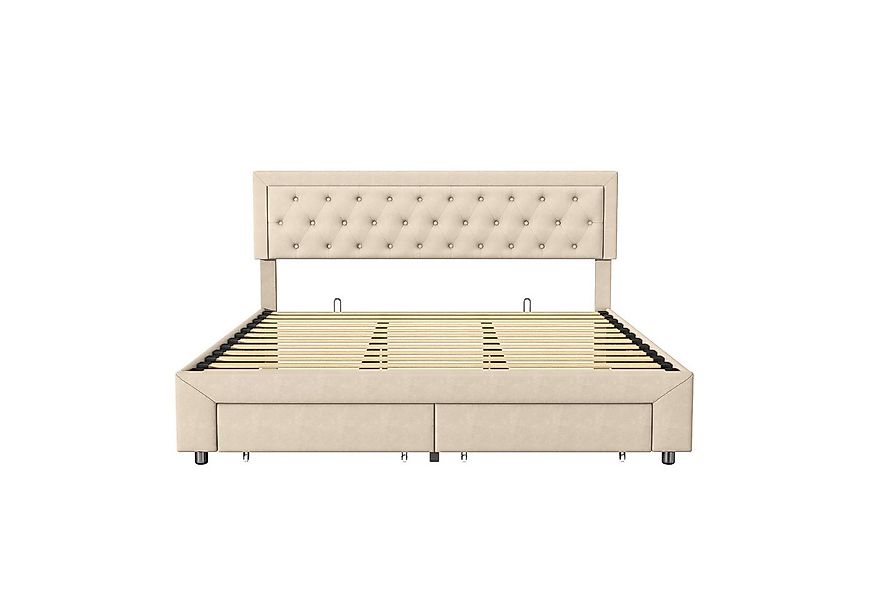 Furnishings Home Polsterbett Doppelbett 160x200 cm, Hydraulisch anhebbarer günstig online kaufen