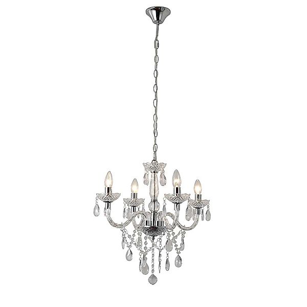 Kronleuchter aus Acrylglas transparent Vintage Look günstig online kaufen
