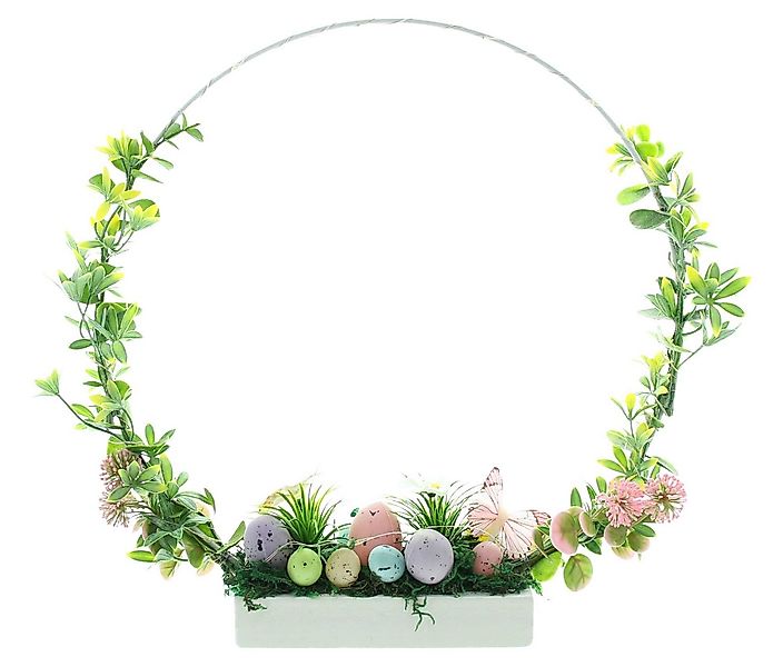 Dekoleidenschaft Dekokranz LED Dekoring "Ostern" aus Metall, Ø 30 cm, auf H günstig online kaufen