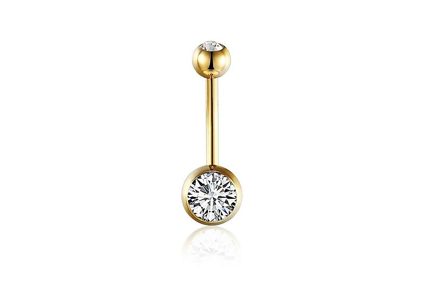 Karisma Bauchnabelpiercing Karisma Titan G23 24 K Gold beschichtet Bauchnab günstig online kaufen