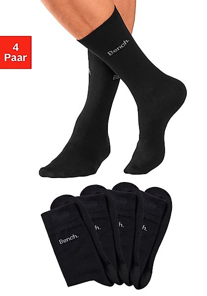 Bench. Basicsocken Packung, 4 Stk. tlg. in angenehm weicher Markenqualität günstig online kaufen