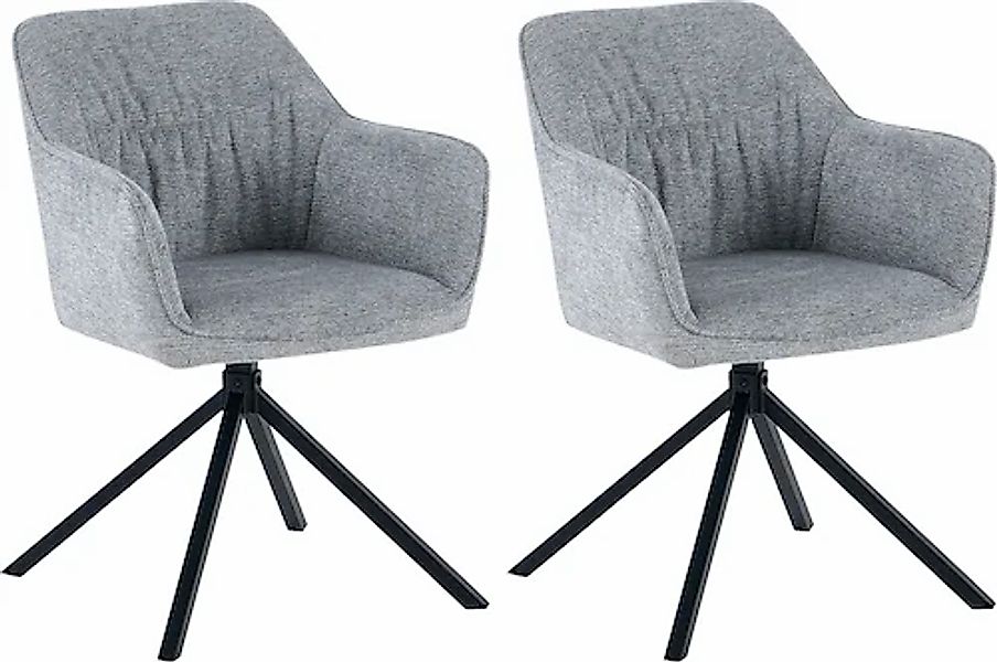 OTTO home Esszimmerstuhl »Turin« (Set) 2 Stk.moderner Stuhl, 360 Grad drehb günstig online kaufen