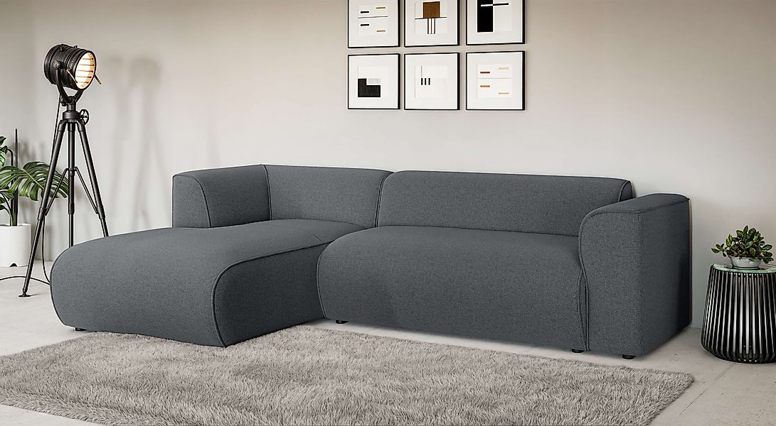 Home affaire Ecksofa »MERID L-Form (257 cm), zeitlos & stilvolles Design,« günstig online kaufen