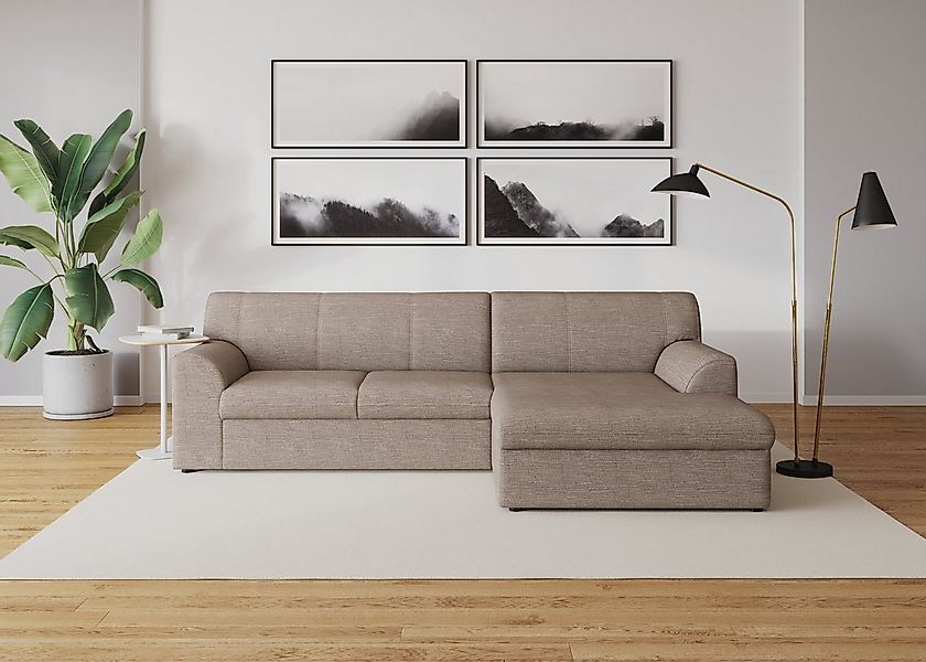 DOMO collection Ecksofa "Topper, elegant und zeitlos, kompaktes Stellmaß 24 günstig online kaufen
