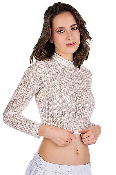 Melega Dirndlbluse Dirndlbluse - MONA - creme, schwarz, weiß günstig online kaufen