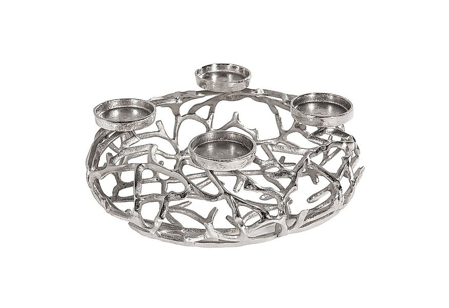 riess-ambiente Kerzenhalter ABSTRACT 38cm silber, Metall · Deko · Kranz aus günstig online kaufen