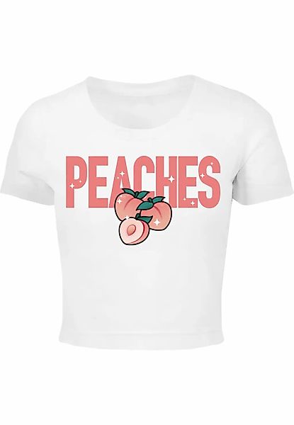 Miss Tee Kurzarmshirt "Miss Tee Damen Peaches Cropped Tee", (1 tlg.) günstig online kaufen
