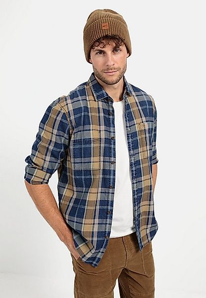 camel active Karohemd Langarm Kentkragen Kentkragen günstig online kaufen