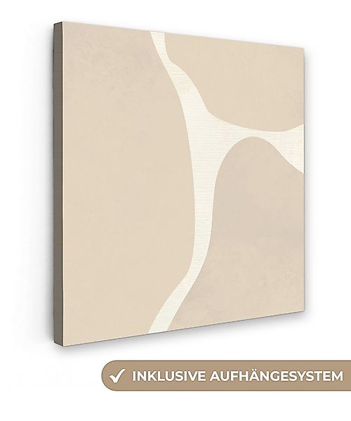 OneMillionCanvasses® Leinwandbild Abstrakt - Beige - Moderne Kunst, Fotodru günstig online kaufen
