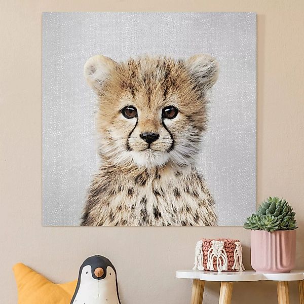 Leinwandbild Baby Gepard Gino günstig online kaufen