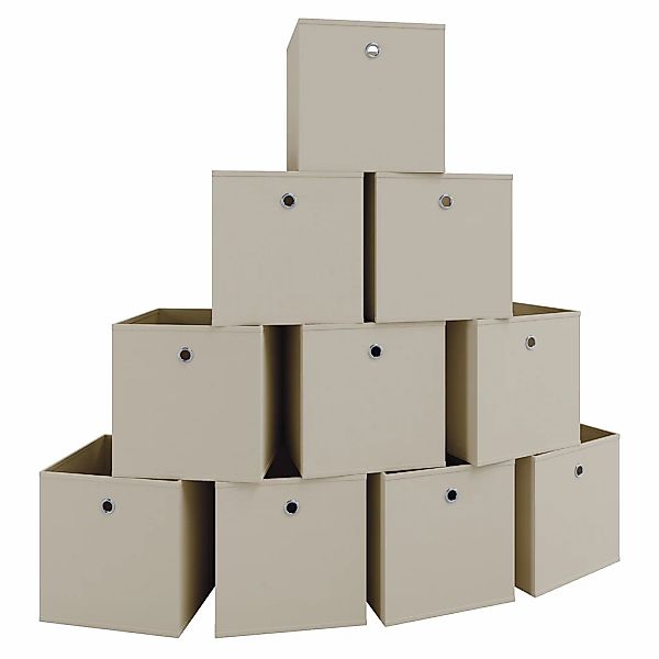 VCM Faltbox "10er Set Faltbox Klappbox Aufbewahrungsbox Boxas", (10 St., Bo günstig online kaufen