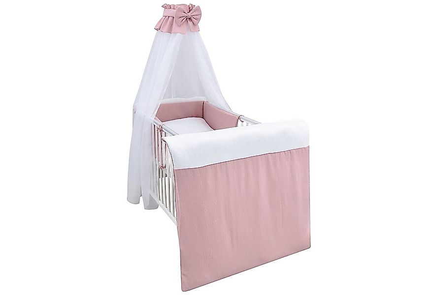 Baby-Delux Babybettwäsche Baby Bettwäsche Set 4-Tlg. Nestchen Waffelpique, günstig online kaufen